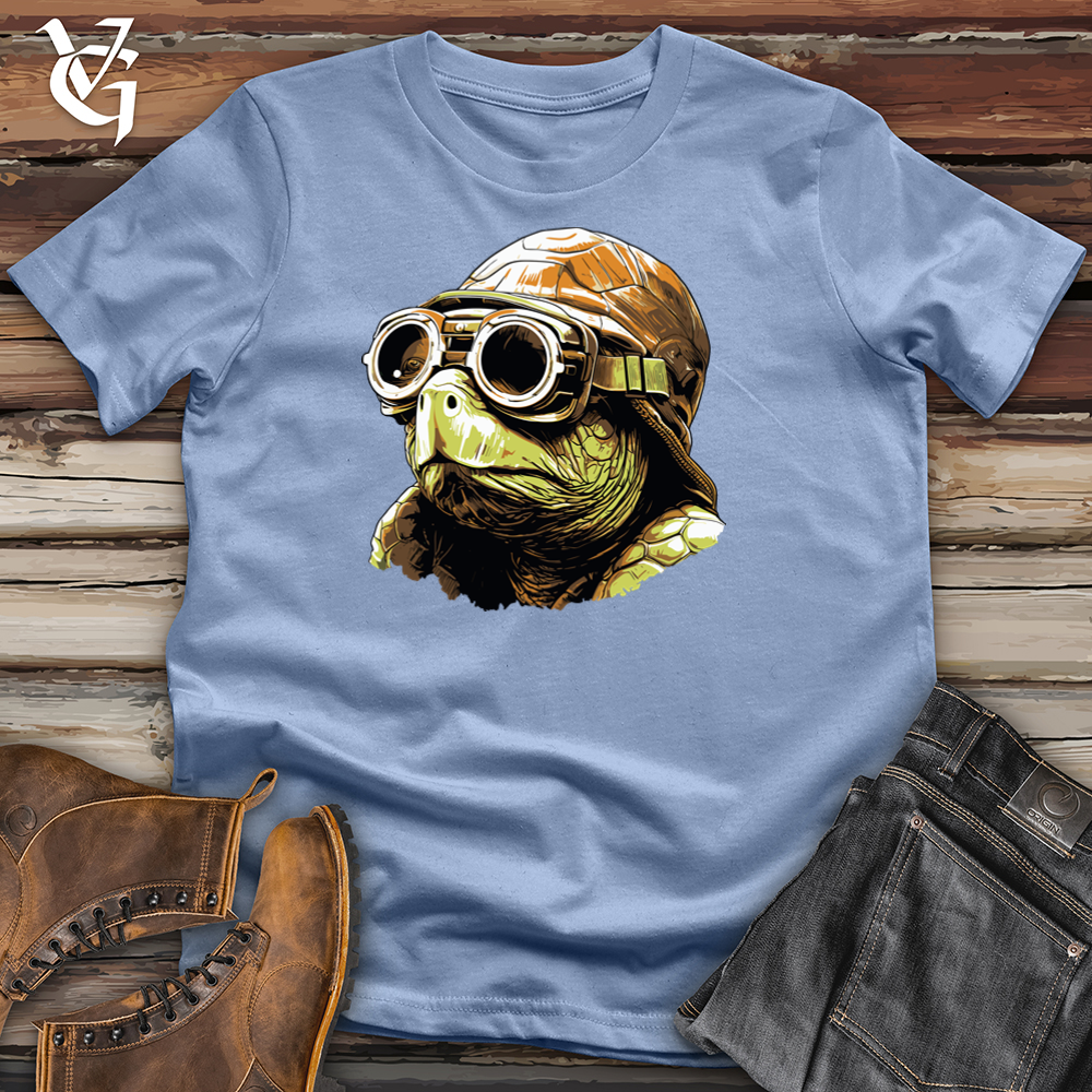 Viking Goods Aviator Shell Style Cotton Tee Baby Blue / L