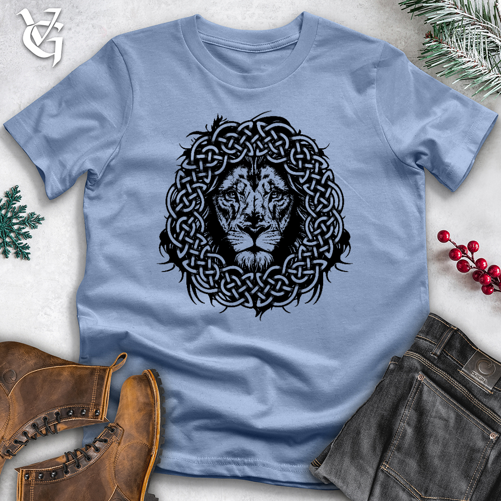 Viking Goods Celtic Lion Cotton Tee Baby Blue / L