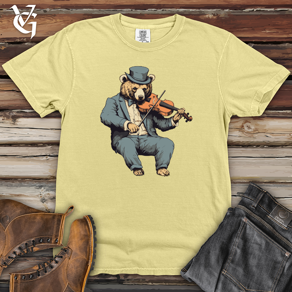 Viking Goods Bear Classical Virtuoso Heavy Cotton Comfort Colors Tee Banana / L