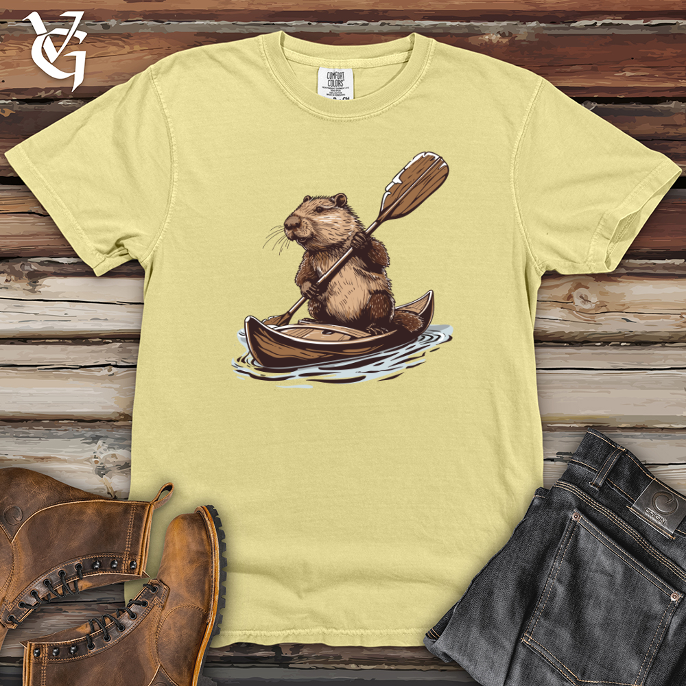 Viking Goods Beaver Canoe Adventure Heavy Cotton Comfort Colors Tee Banana / L