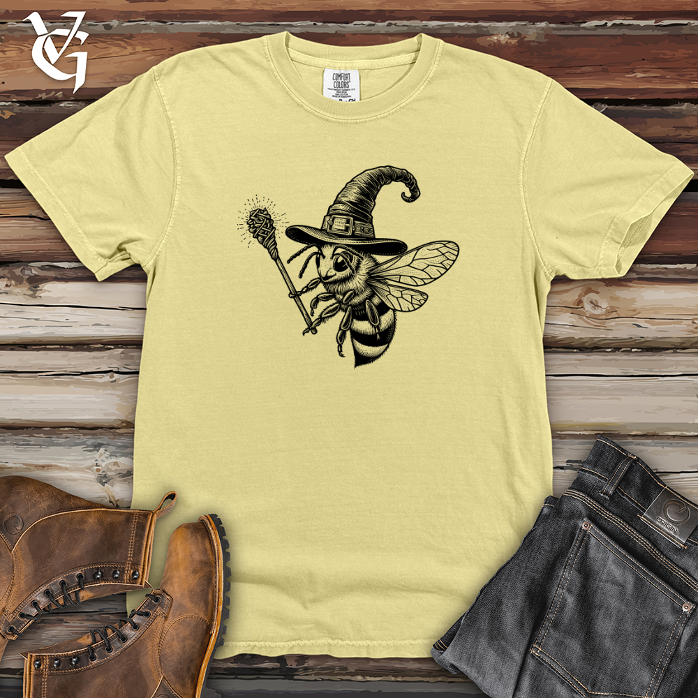 Viking Goods Bee in Witch Hat Heavy Cotton Comfort Colors Tee Banana / L