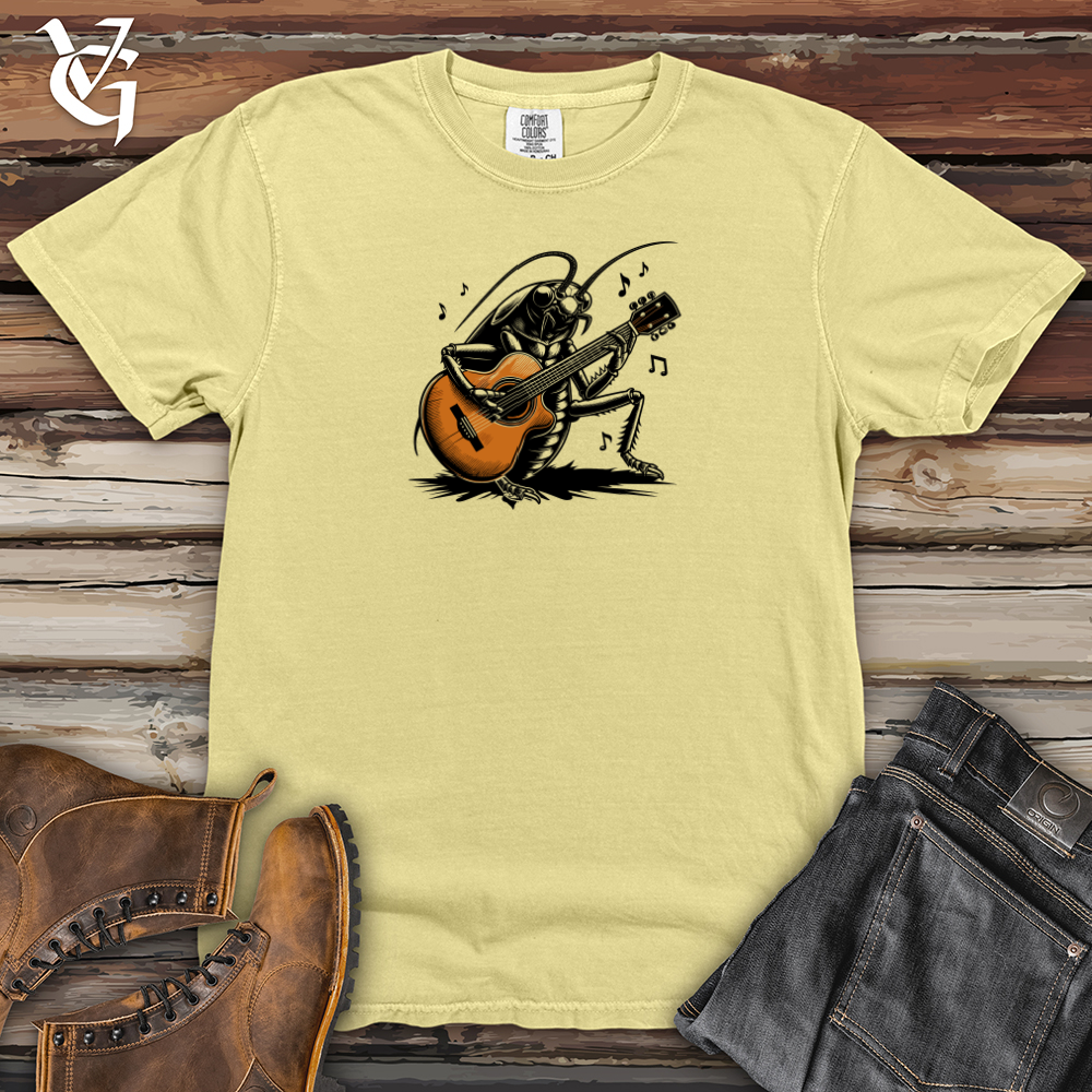 Viking Goods Cockroach Holding a Guitar Heavy Cotton Comfort Colors Tee Banana / L