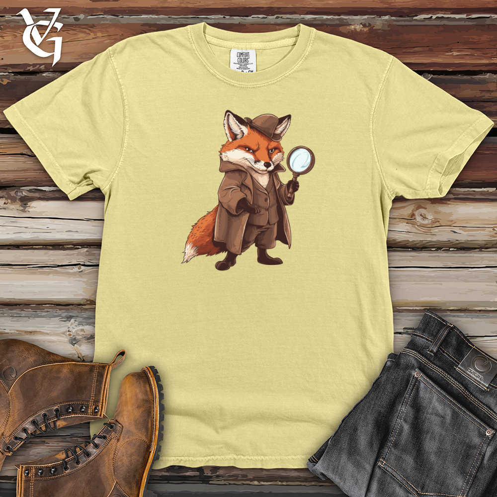 Viking Goods Fox Detective Mystery Heavy Cotton Comfort Colors Tee Banana / L
