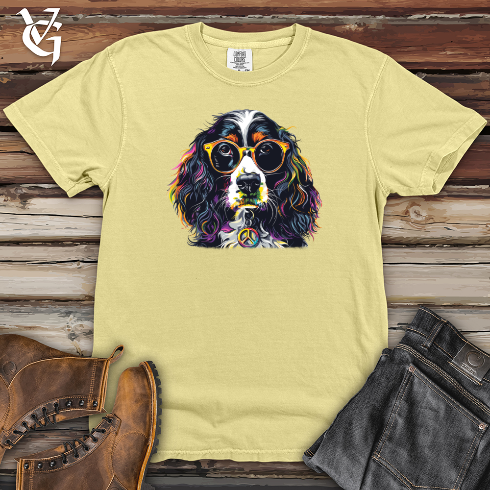 Viking Goods Hippie Canine Groove Heavy Cotton Comfort Colors Tee Banana / L