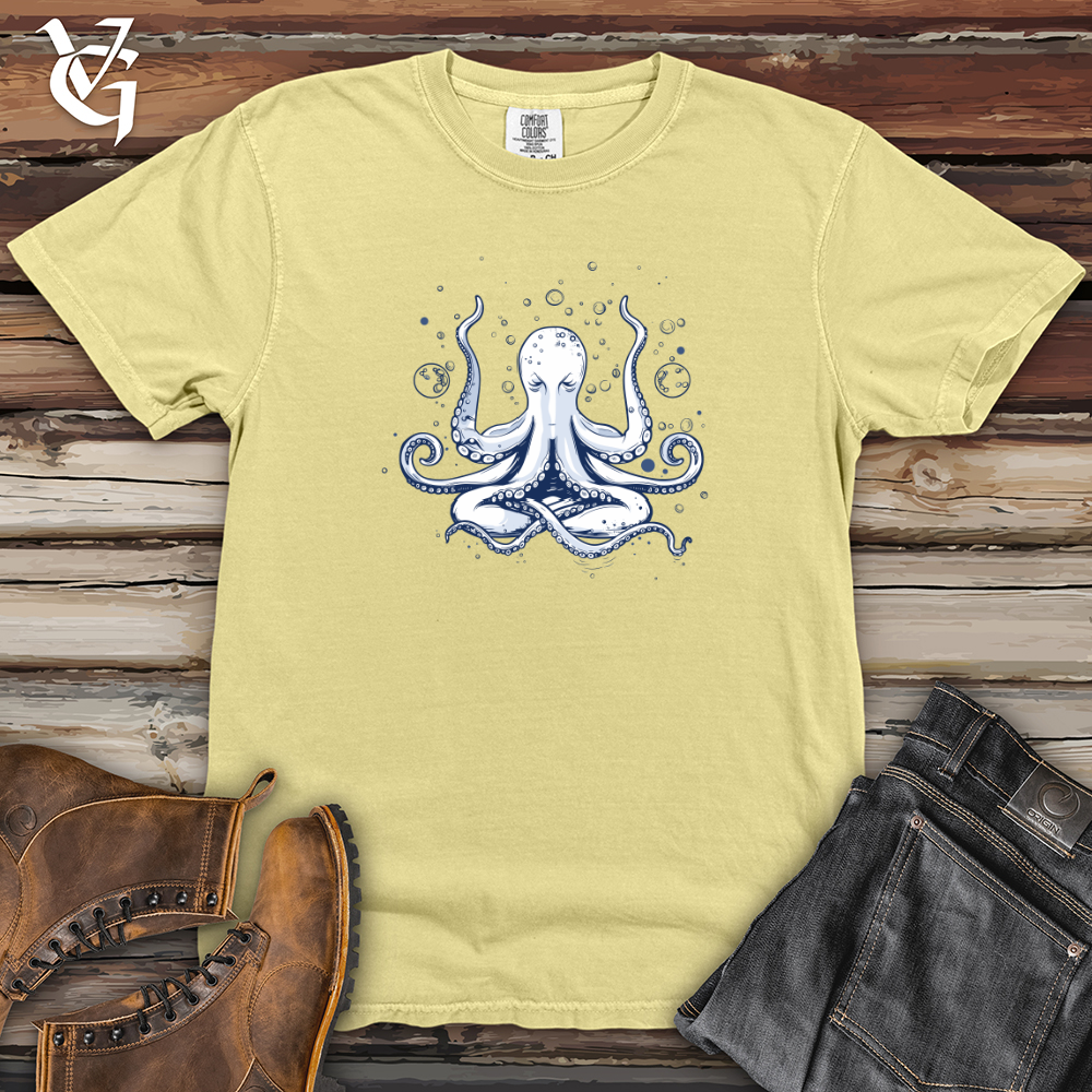 Viking Goods Octopus Bubble Meditation Heavy Cotton Comfort Colors Tee Banana / L