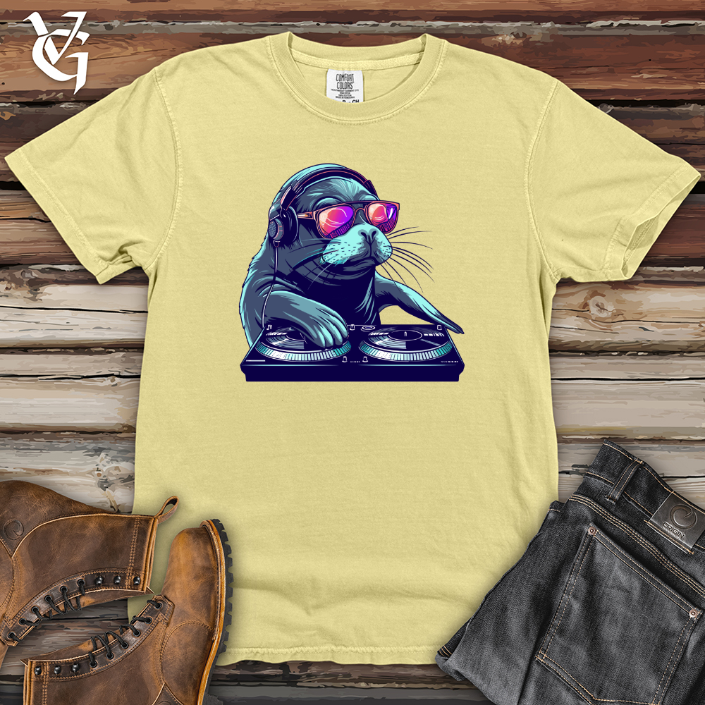 Viking Goods Seal DJ Groove Heavy Cotton Comfort Colors Tee Banana / L