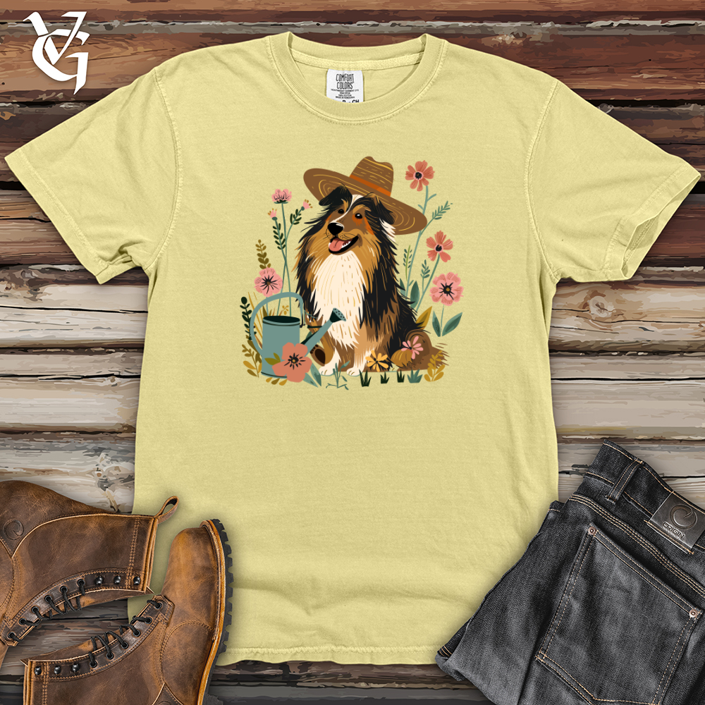 Viking Goods Sheepdog Gardener Bliss Heavy Cotton Comfort Colors Tee Banana / L