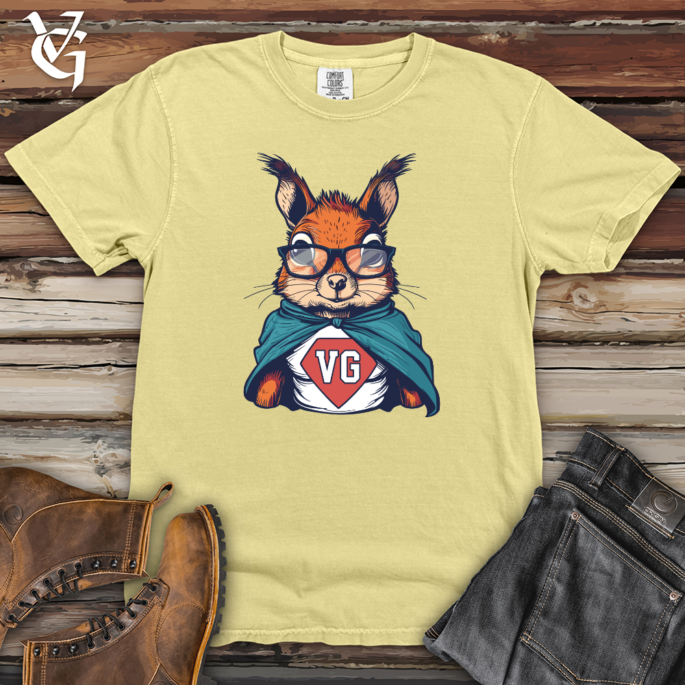 Viking Goods Squirrel Superhero Pose Heavy Cotton Comfort Colors Tee Banana / L