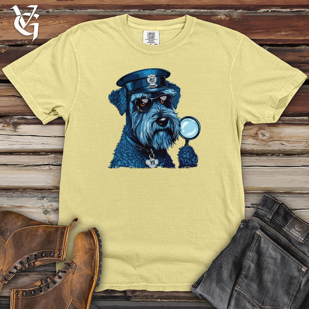 Viking Goods Terrier Police Detective Heavy Cotton Comfort Colors Tee Banana / L