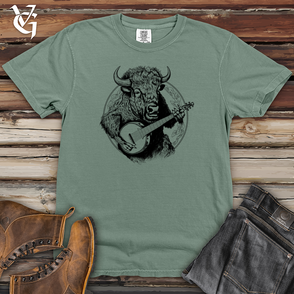 Viking Goods Banjo Bison Heavy Cotton Comfort Colors Tee Bay / L