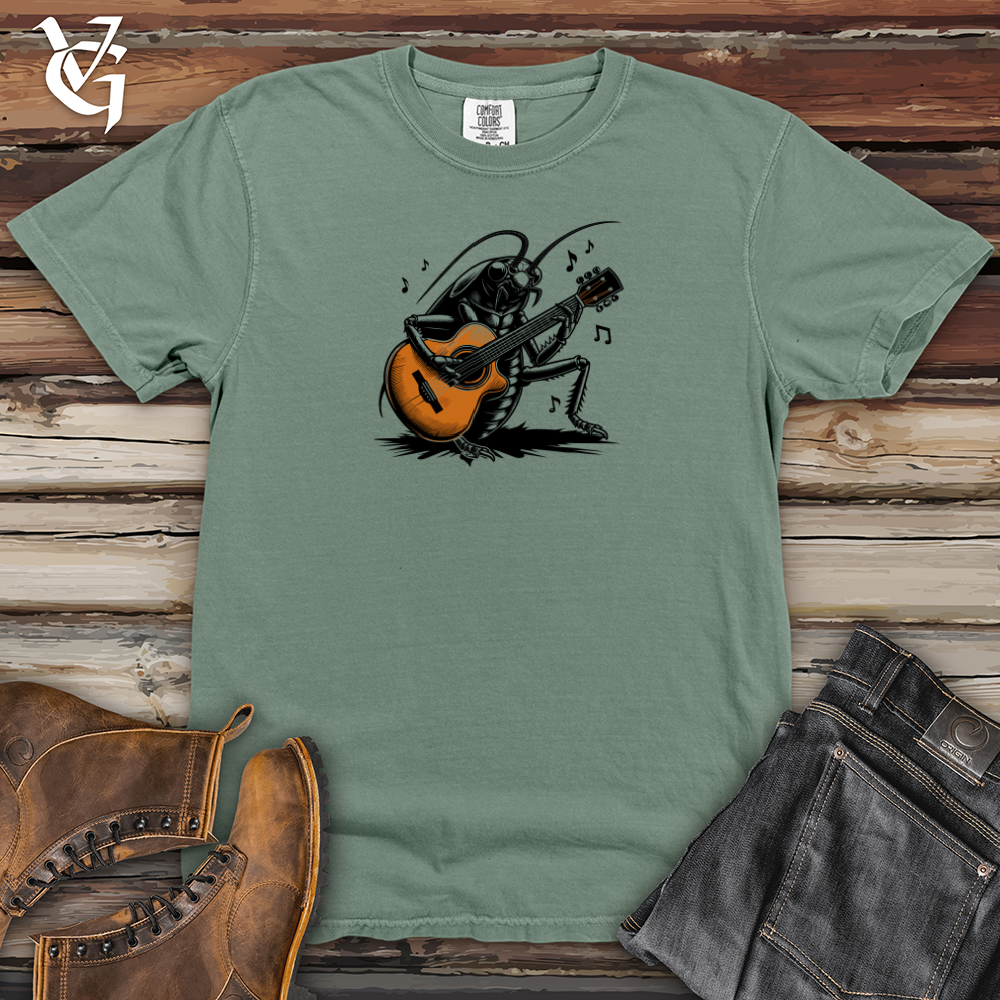 Viking Goods Cockroach Holding a Guitar Heavy Cotton Comfort Colors Tee Bay / L