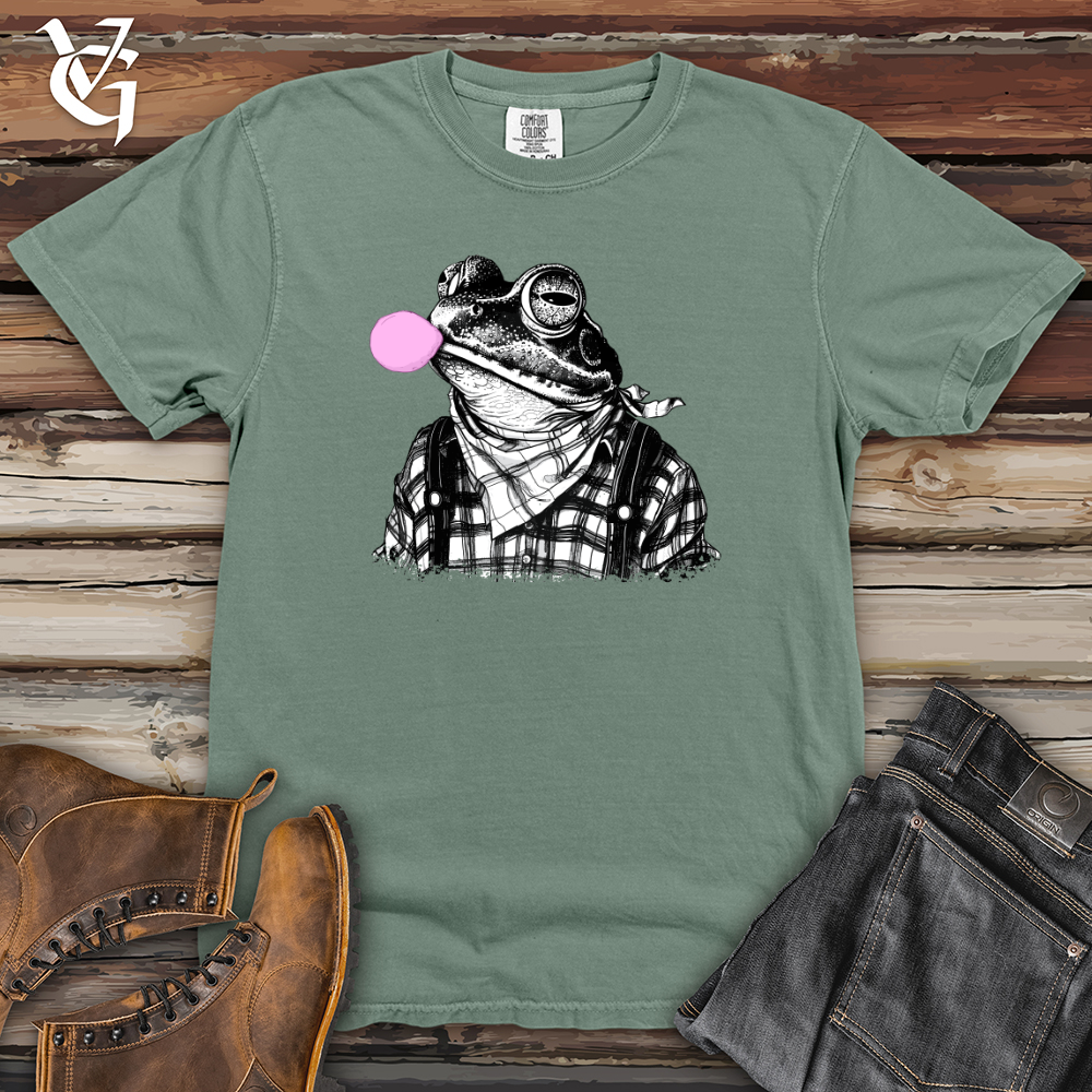 Viking Goods Frog Bubble Gum Heavy Cotton Comfort Colors Tee Bay / L