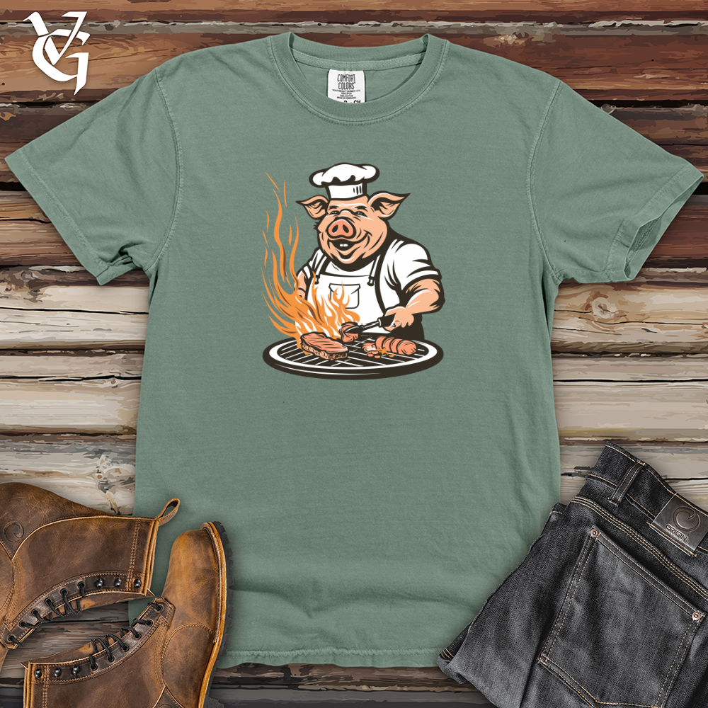 Viking Goods Grillmaster Swine Sizzle Heavy Cotton Comfort Colors Tee Bay / L
