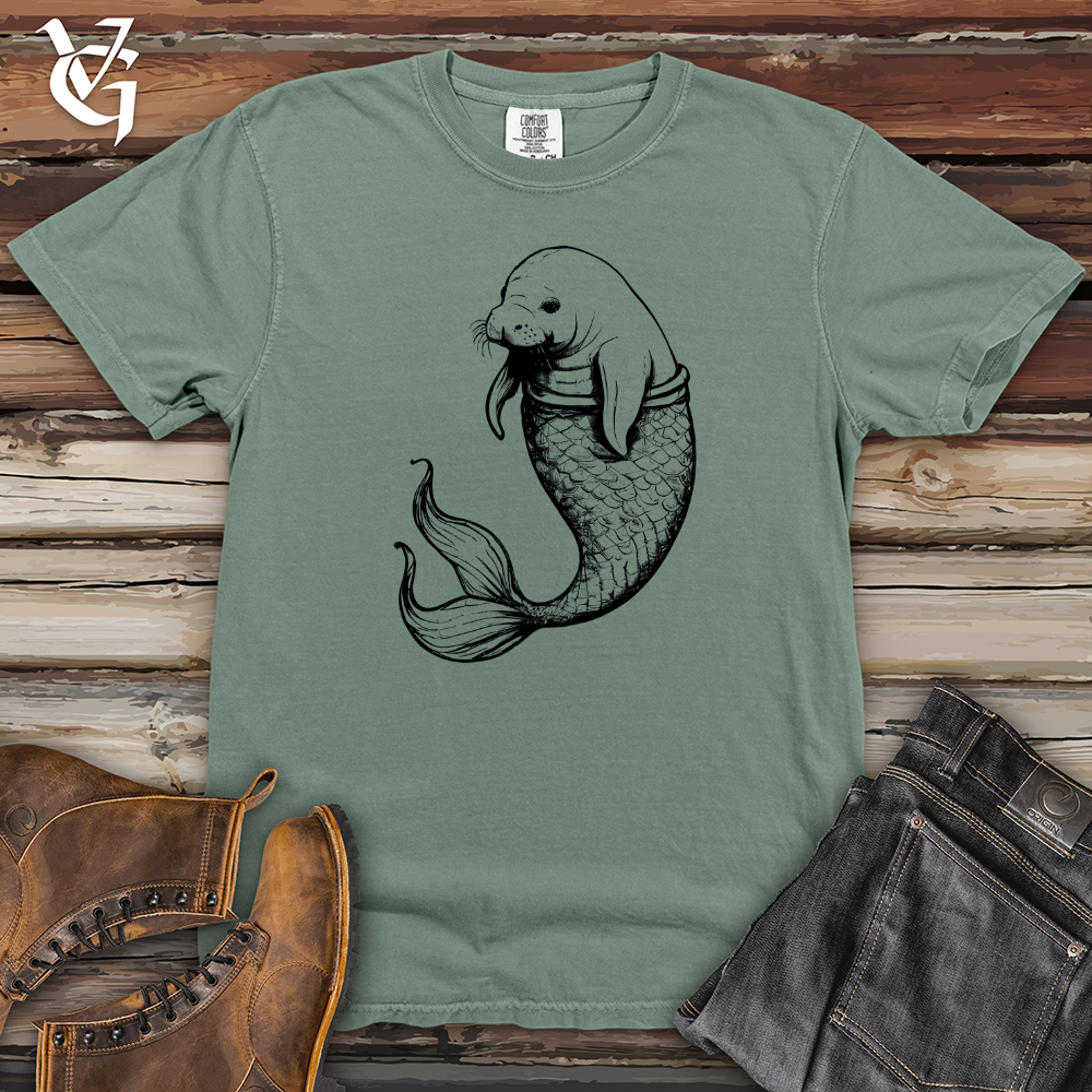 Viking Goods Manatee Mermaid Heavy Cotton Comfort Colors Tee Bay / L