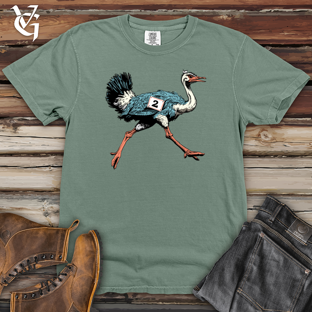 Viking Goods Ostrich Marathon Sprint Heavy Cotton Comfort Colors Tee Bay / L