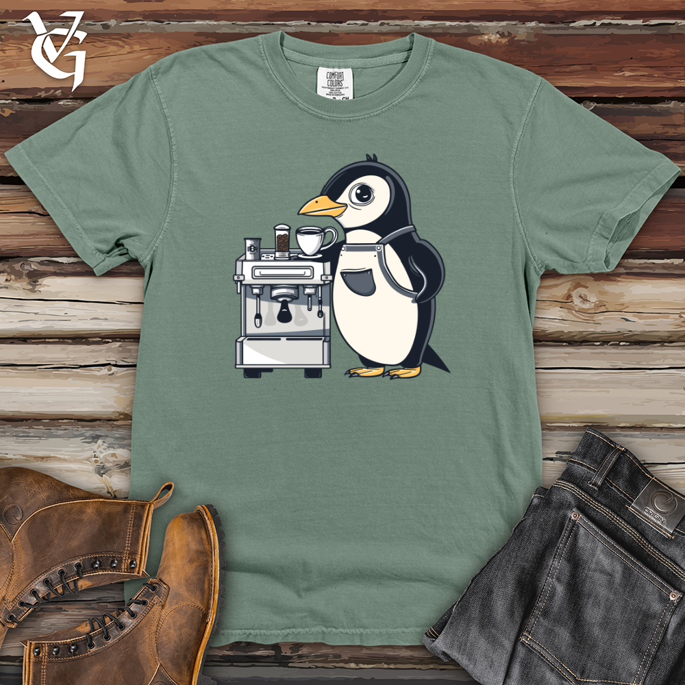 Viking Goods Puffin Coffee Connoisseur Heavy Cotton Comfort Colors Tee Bay / L