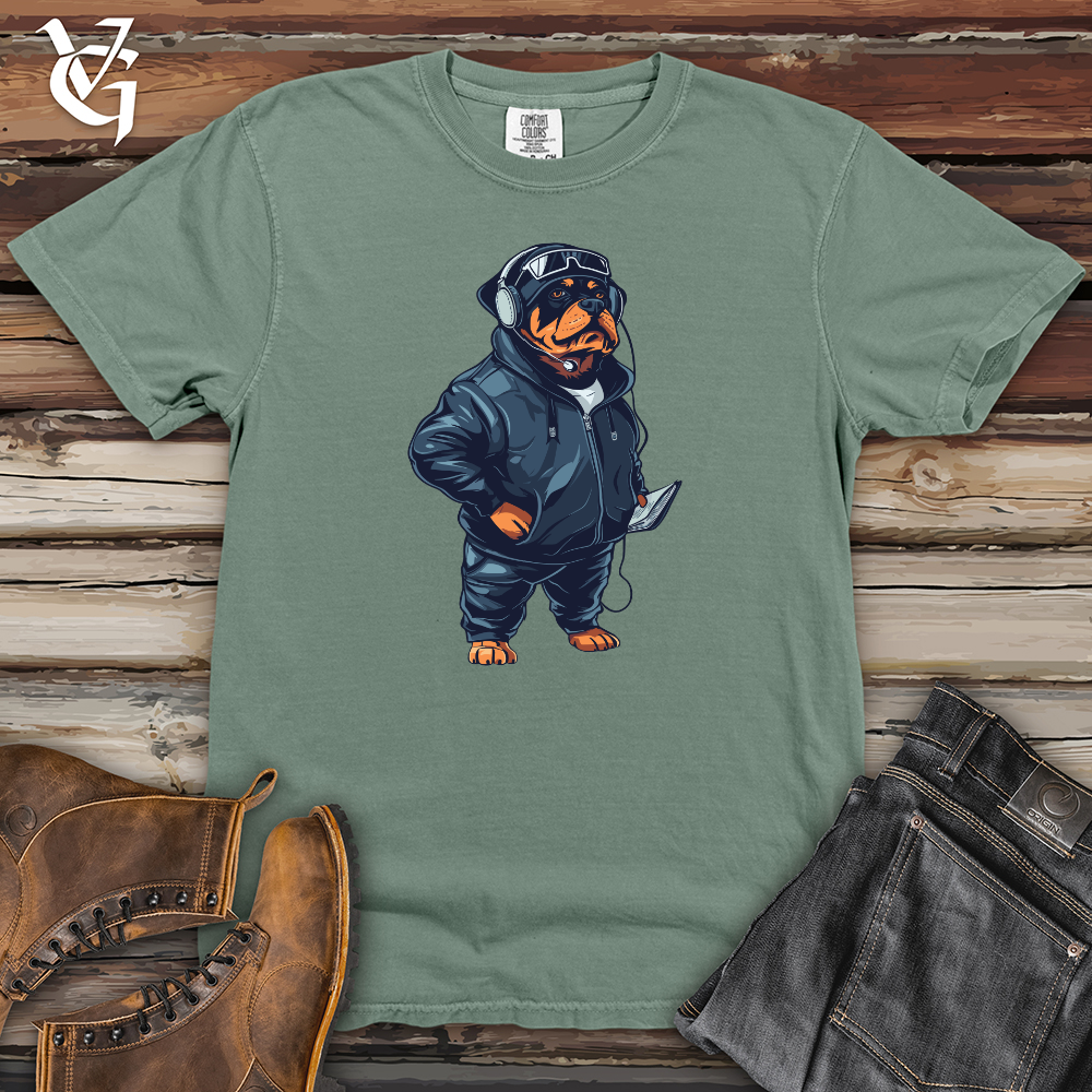 Viking Goods Rottweiler Football Coach Heavy Cotton Comfort Colors Tee Bay / L