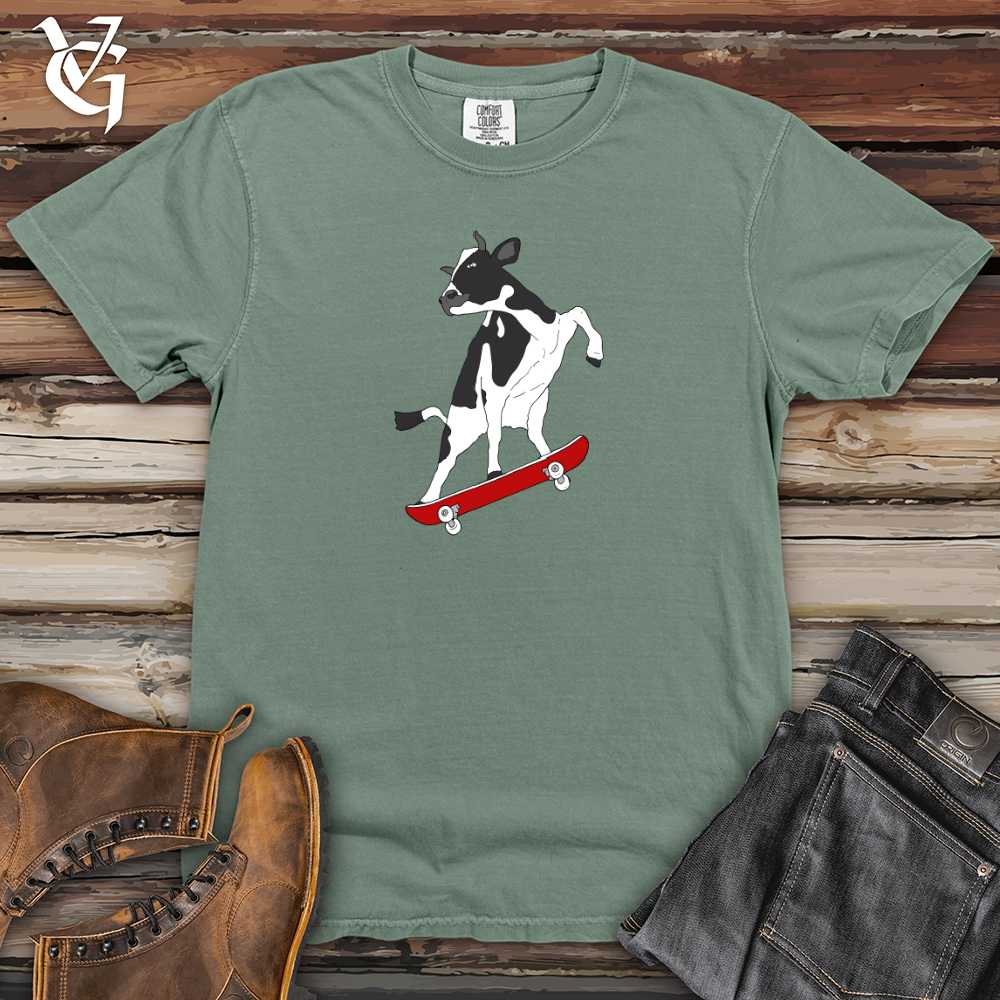 Viking Goods Skateboarding Cow Heavy Cotton Comfort Colors Tee Bay / L