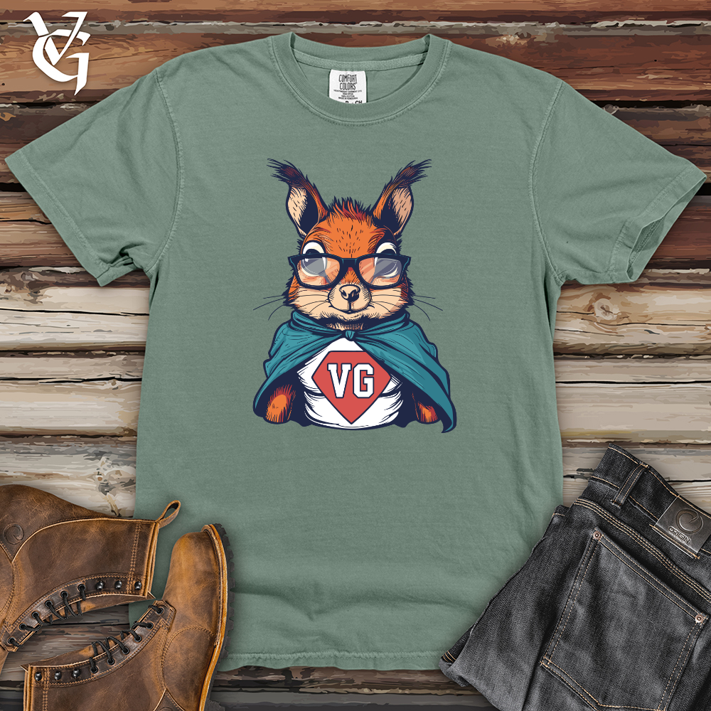 Viking Goods Squirrel Superhero Pose Heavy Cotton Comfort Colors Tee Bay / L