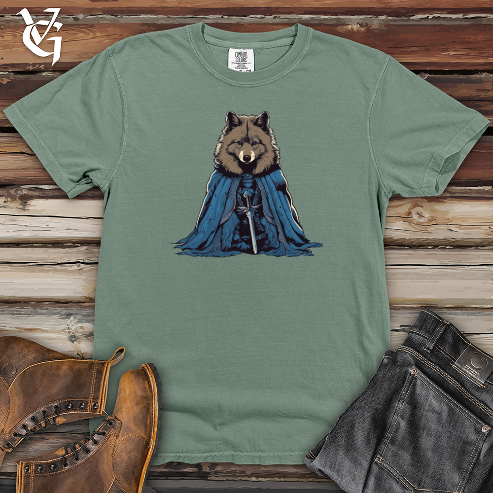 Viking Goods Wolf Knight Majesty Heavy Cotton Comfort Colors Tee Bay / L