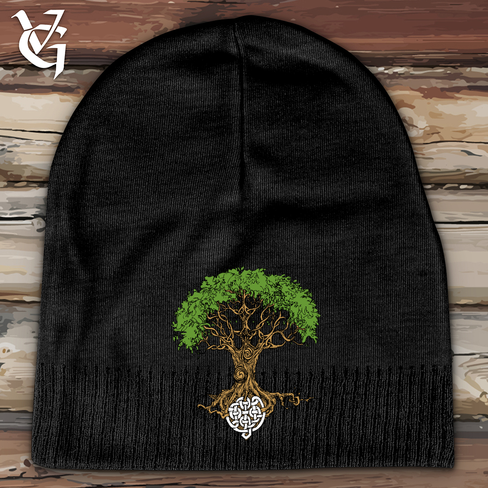 Viking Goods Celtic Roots Cotton Beanie Black