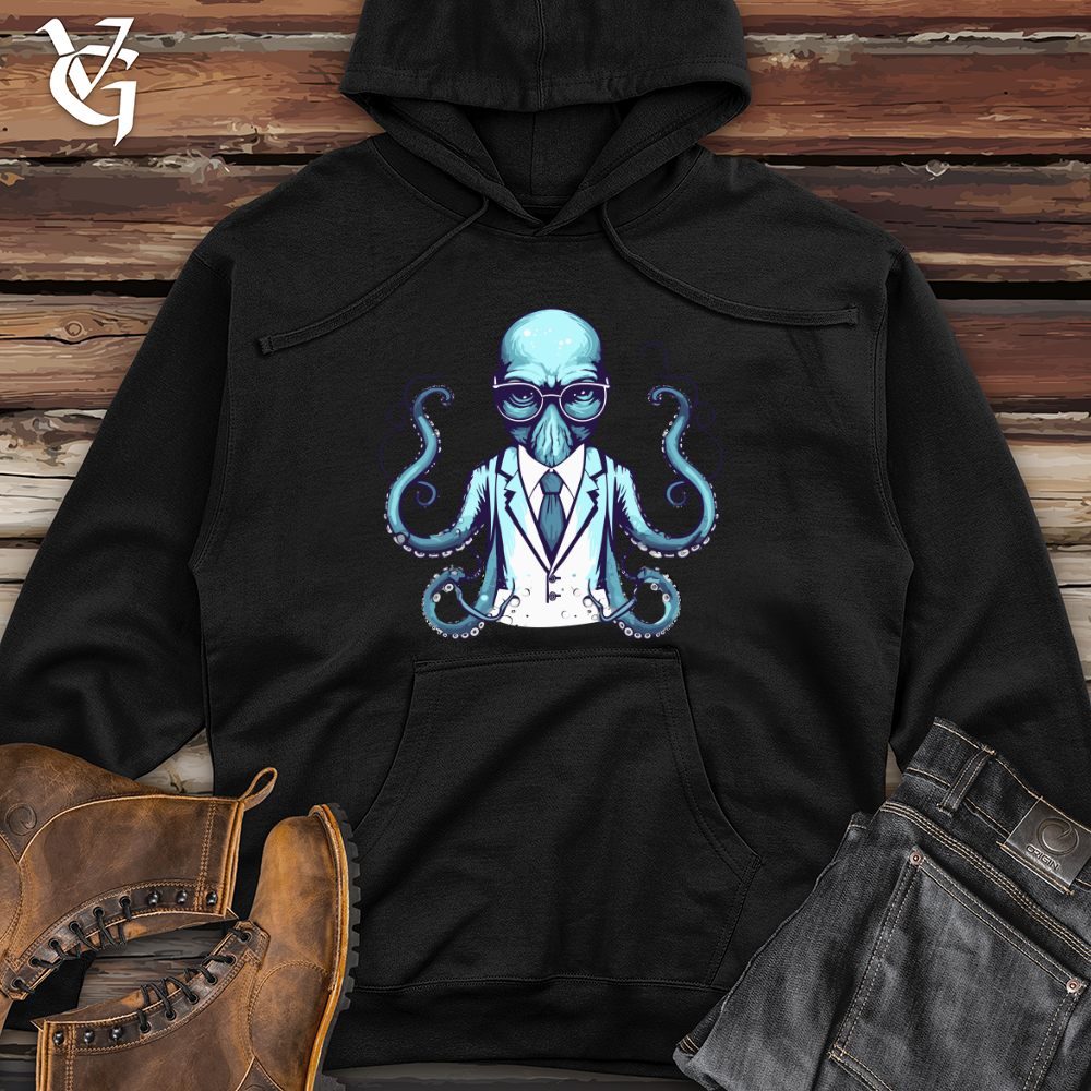 Viking Goods Analytical Octopus Midweight Hooded Sweatshirt Army / L