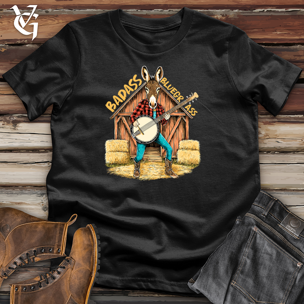 Viking Goods Badass Bluegrass Donkey Softstyle Tee Black / L