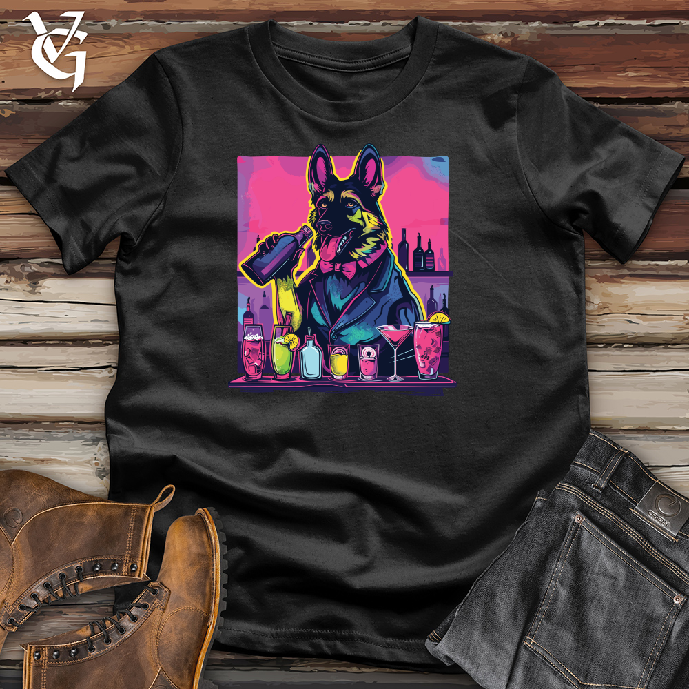 Viking Goods Bartending Shepherd Smirk Cotton Tee Black / L