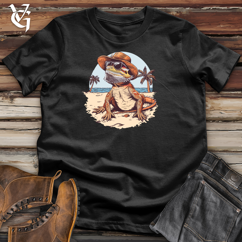 Viking Goods Beachcomber Bearded Dragon Swagger Cotton Tee Black / L