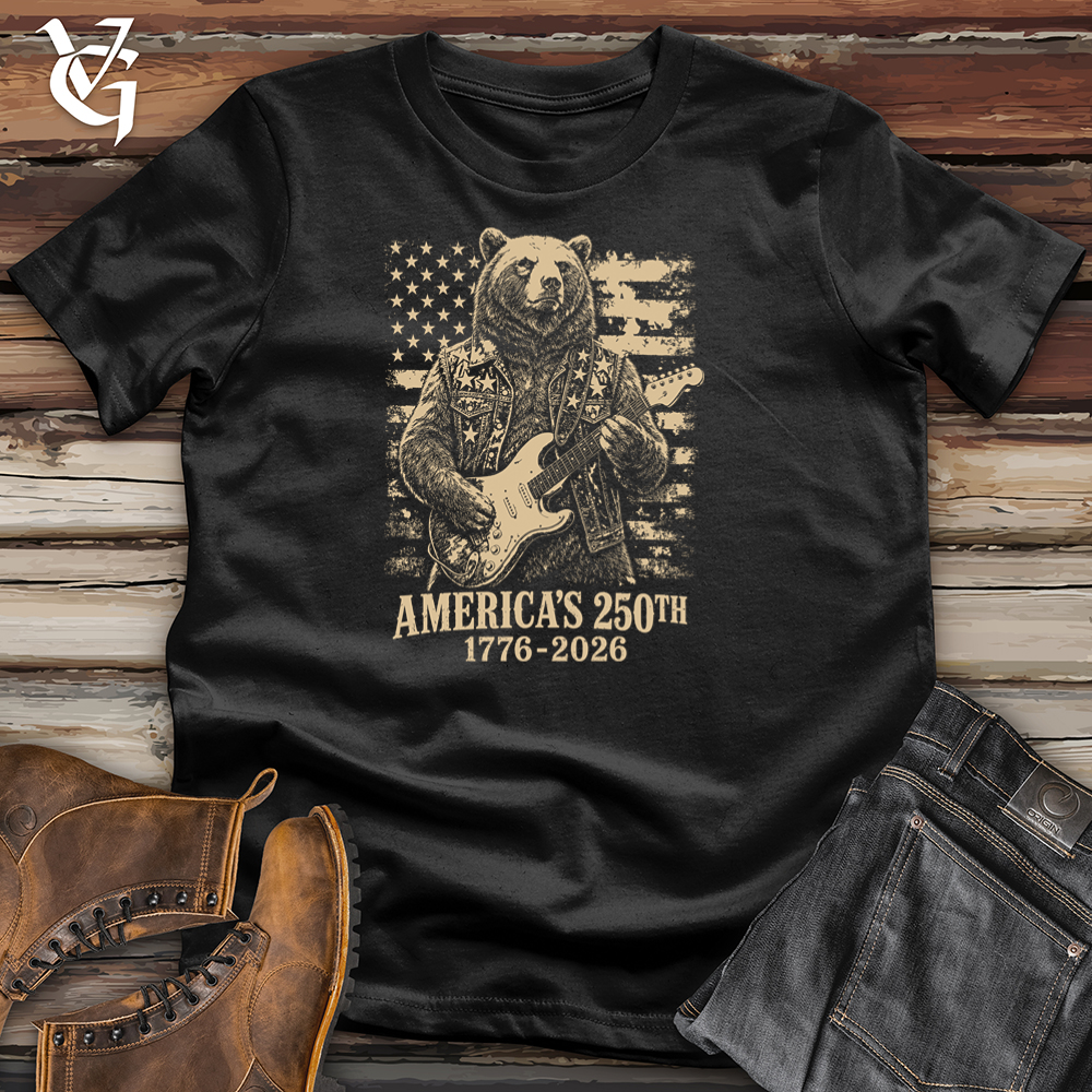 Viking Goods Bear American Guitar Softstyle Tee Black / L