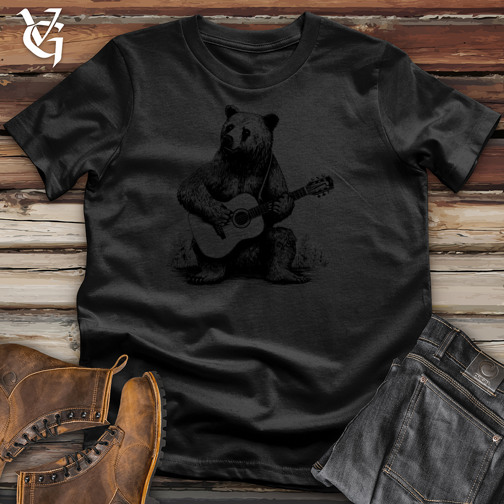 Viking Goods Bear Guitarist Tee Black / L