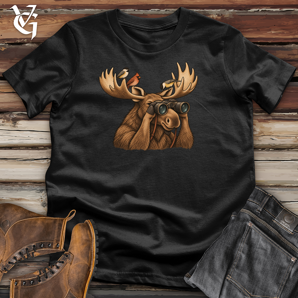 Viking Goods Bird Watching Moose Tee Black / L