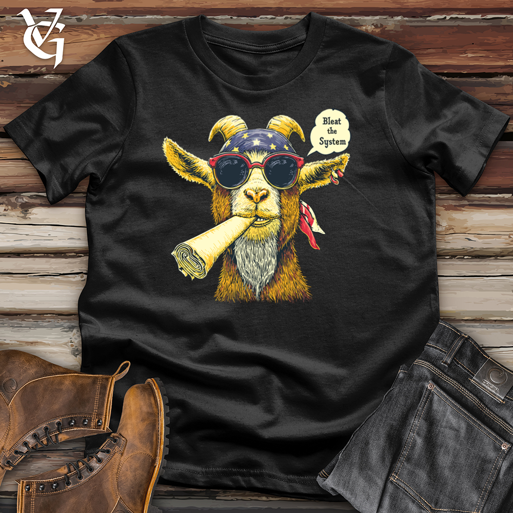 Viking Goods Bleat the System Softstyle Tee Black / L