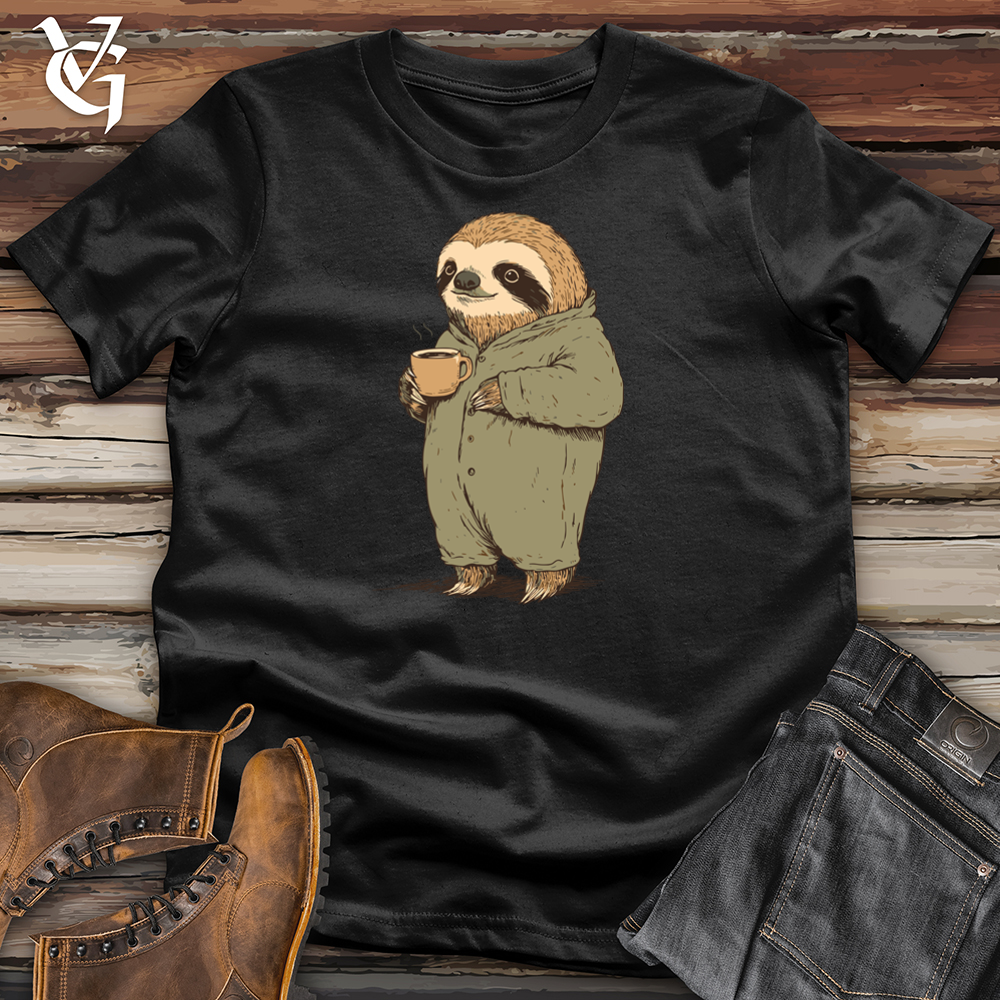 Viking Goods Blue Collar Sloth Softstyle Tee Black / L