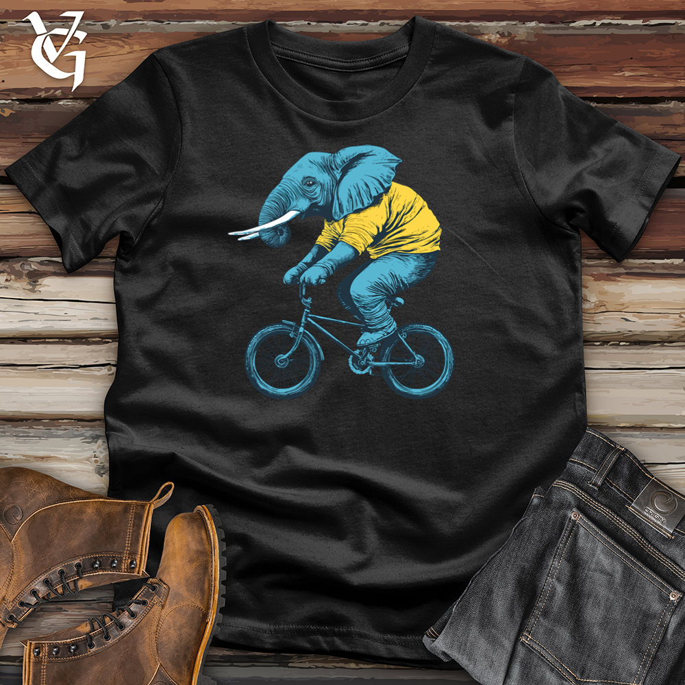 Viking Goods Blue Elephant Biker Softstyle Tee Black / L