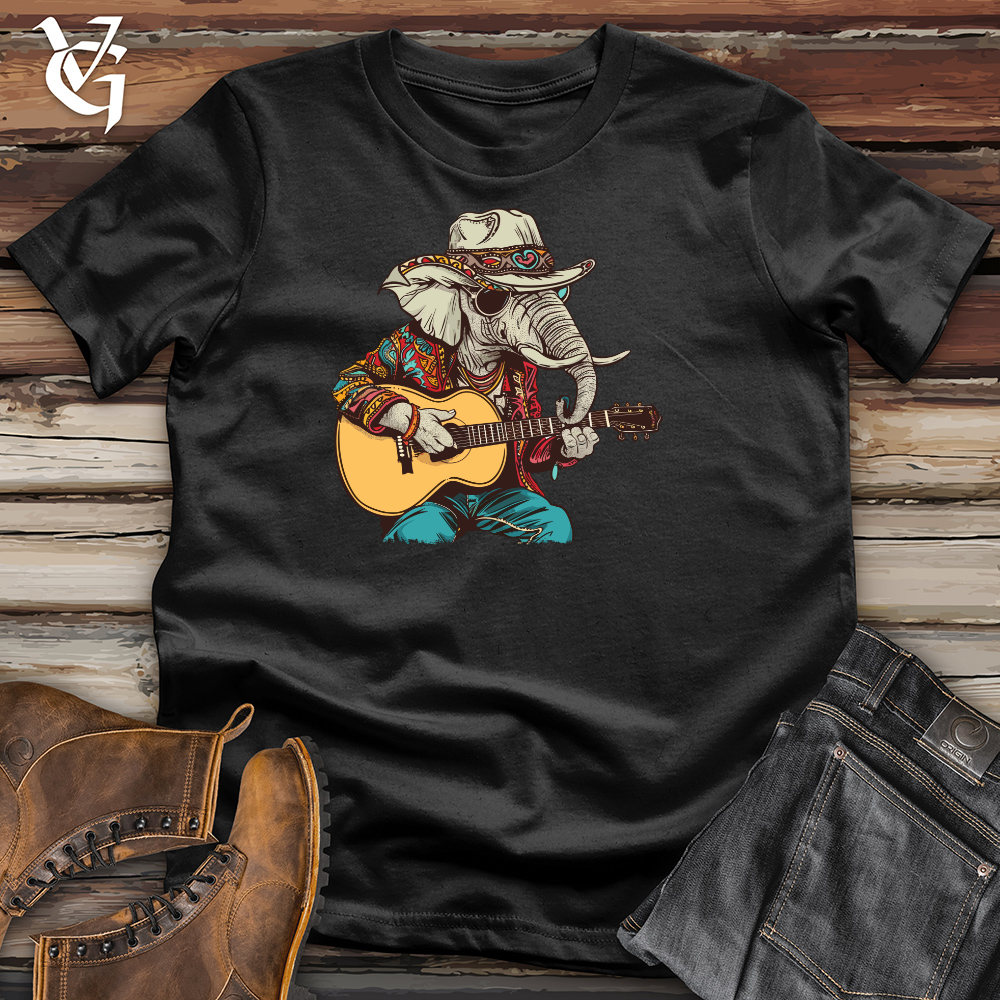 Viking Goods Bohemian Elephant Serenade Cotton Tee Black / L