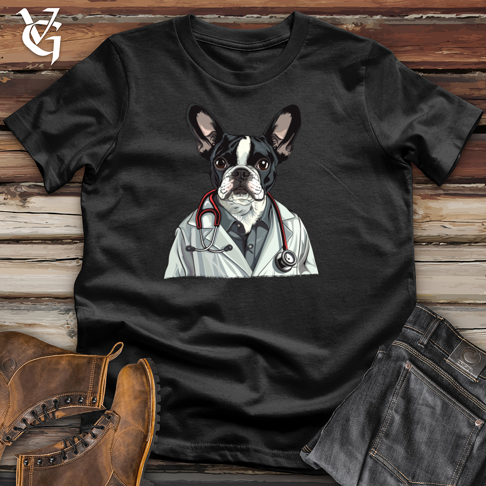 Viking Goods Boston Doc Pup Cotton Tee Black / L