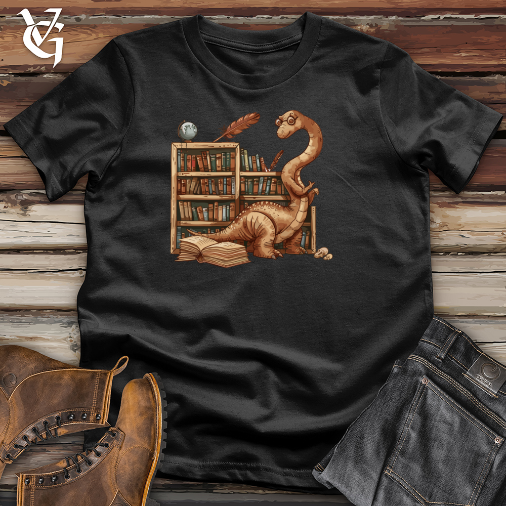 Viking Goods Brontosaurus Librarian Chronicles Cotton Tee Black / L
