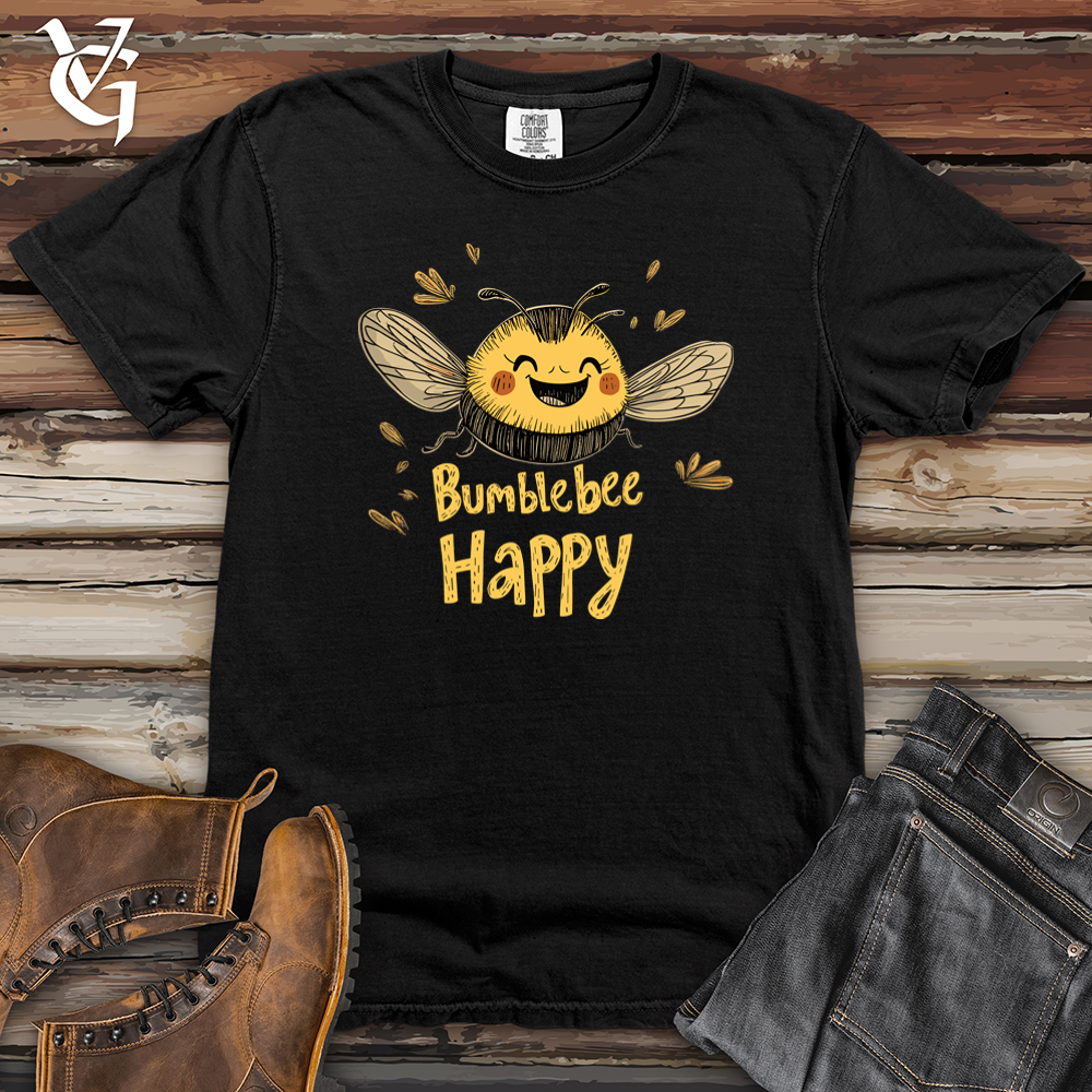 Viking Goods Bumblebee Happy Heavy Cotton Comfort Colors Tee Black / L