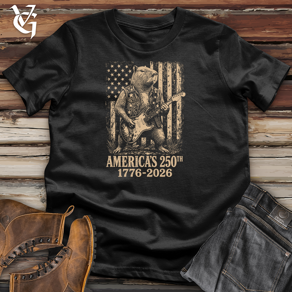 Viking Goods Capybara American Guitar Softstyle Tee Black / L