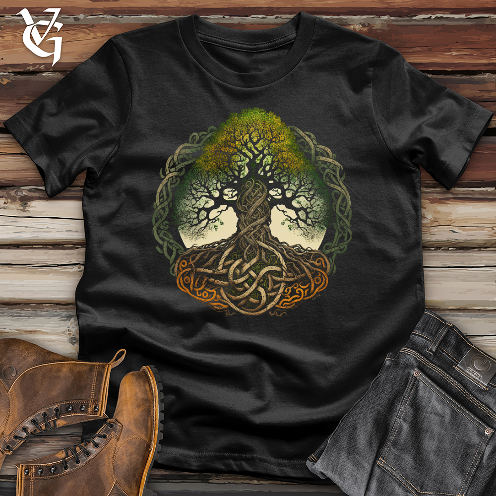 Viking Goods Celtic Life of Tree Softstyle Tee Black / L