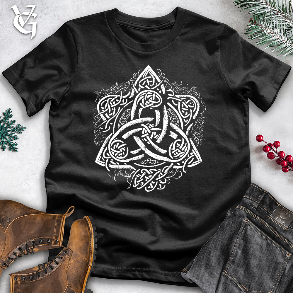 Viking Goods Celtic Trinity Emblem Cotton Tee Black / L