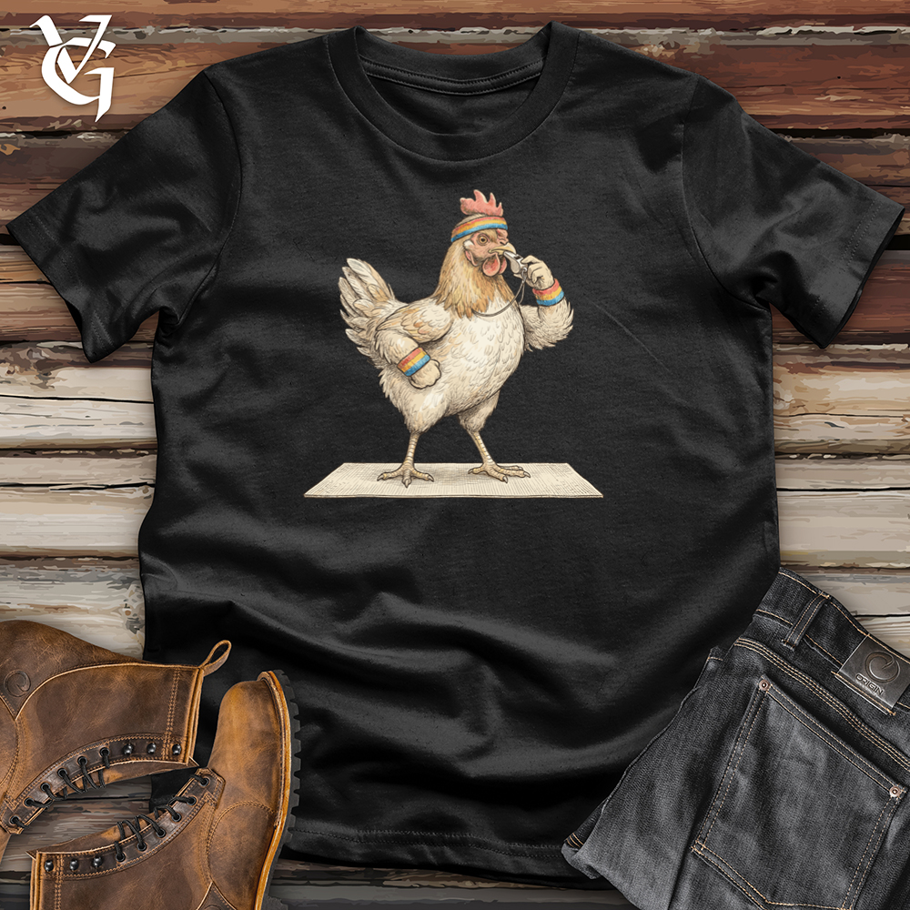 Viking Goods Chicken Fitness Instructor Tee Black / L