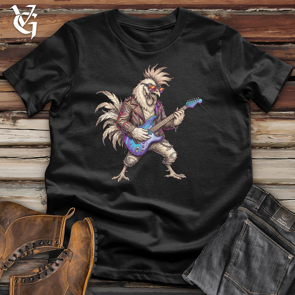 Viking Goods Chicken Rockstar Tee Black / L