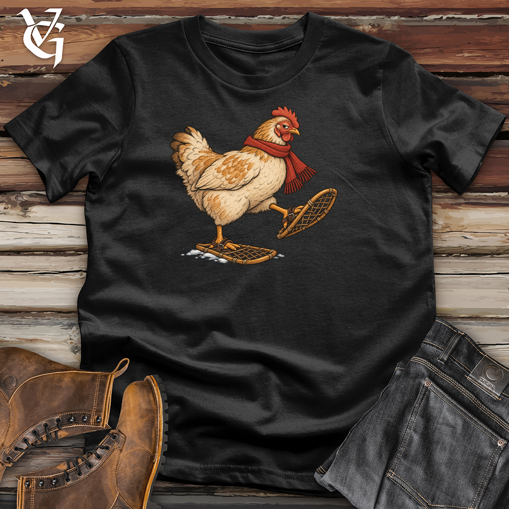 Viking Goods Chicken Snow Shoes Tee Black / L
