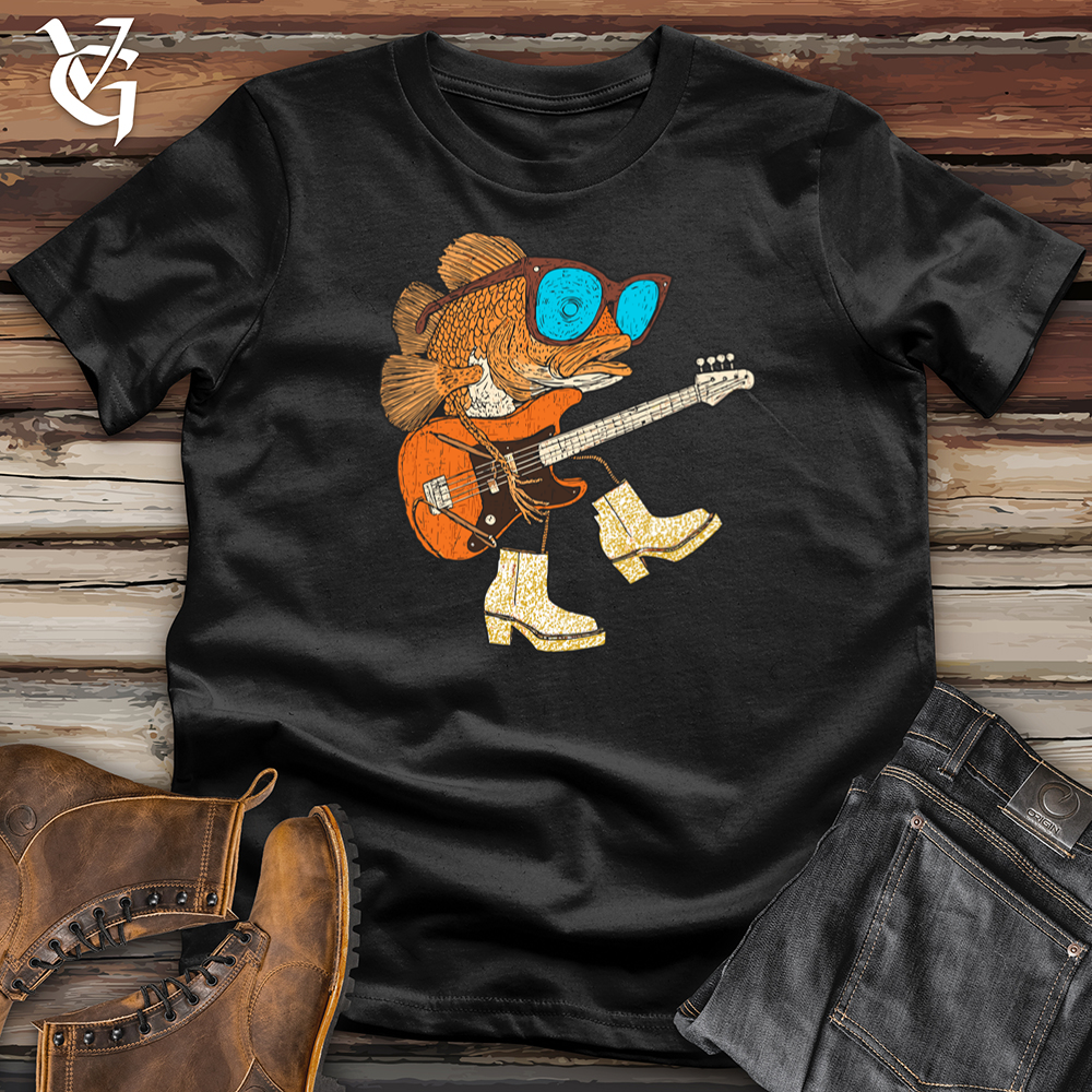 Viking Goods Cod On The Bass Softstyle Tee Black / L