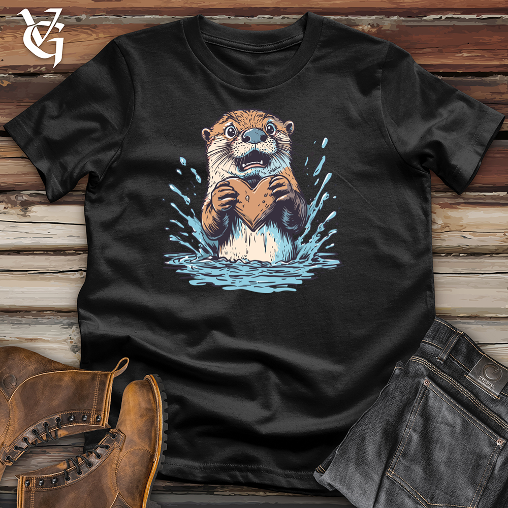 Viking Goods Commitment Issues Otter Softstyle Tee Black / L