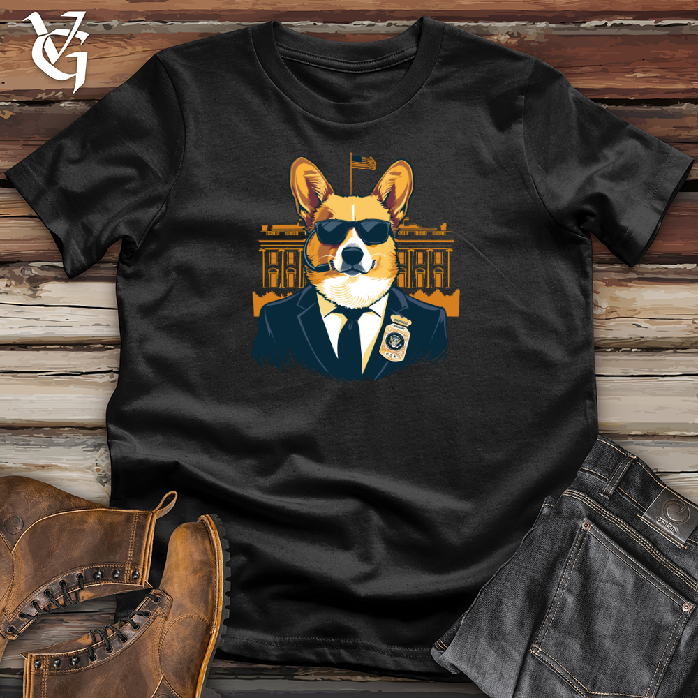 Viking Goods Corgi Secret Service Softstyle Tee Black / L