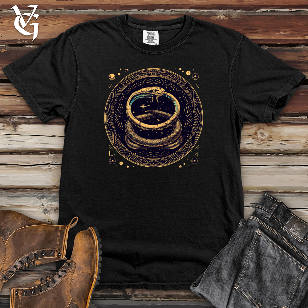 Viking Goods Cosmic Serpent Enigma Heavy Cotton Comfort Colors Tee Black / L