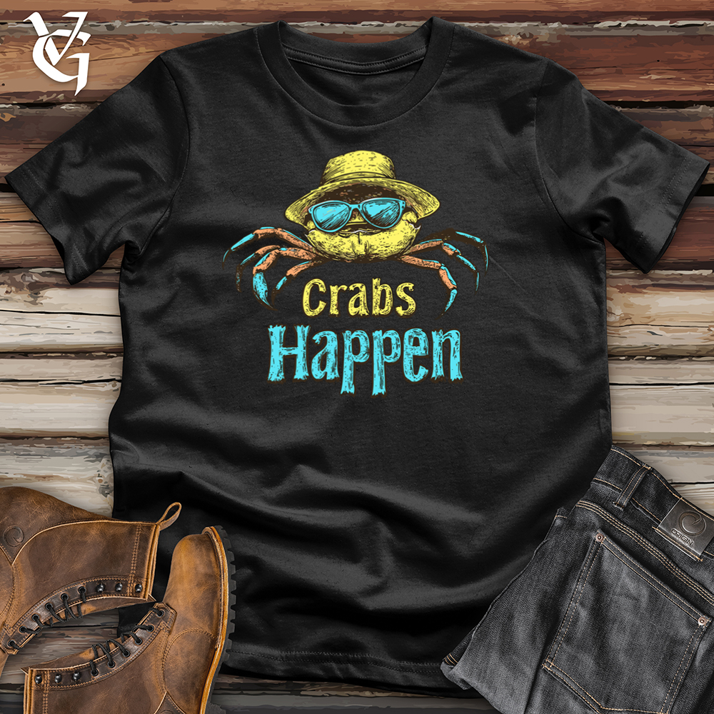 Viking Goods Crabs Happen Softstyle Tee Black / L